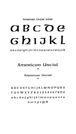 American Uncial Initial