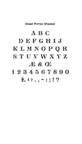 Great Primer Shaded