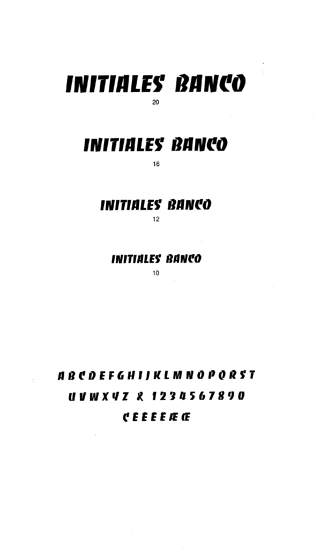 Initiales Banco