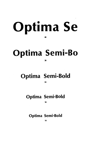 Optima  Semi Bold